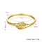 Brass Bangle Bracelet Embedded with AAA Zircon with An Opening & Hollow Lines Golden & Rose Golden Fashional Accessories for Women