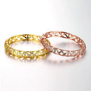 Hollow Nets Brass Bangle Bracelet Embedded with AAA Zircon with An Opening Golden & Rose Golden Fashional Accessories for Women