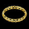 Hollow Nets Brass Bangle Bracelet Embedded with AAA Zircon with An Opening Golden & Rose Golden Fashional Accessories for Women