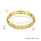 Hollow Nets Brass Bangle Bracelet Embedded with AAA Zircon with An Opening Golden & Rose Golden Fashional Accessories for Women