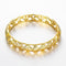 Hollow Nets Brass Bangle Bracelet Embedded with AAA Zircon with An Opening Golden & Rose Golden Fashional Accessories for Women