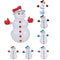 Bling Christmas Winter Snowman Brooch Collar Pin Cute Party Rhinestone Jewelry Scarf Buckle Holiday Gift