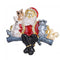 Bling Bling Christmas Santa Claus Brooch Crystal Rhinestone Collar Pin Scarf Buckle Gift