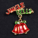 Bling Bling Christmas Santa Claus Brooch Crystal Rhinestone Collar Pin Scarf Buckle Gift