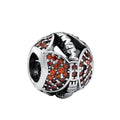 Romacci S925 Sterling Silver Cute Enamel Christmas Charm Bead for DIY Bracelet