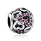 Romacci S925 Sterling Silver Cute Enamel Christmas Charm Bead for DIY Bracelet