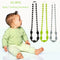 100% Food Grade Silicone Teething Necklace Soft Beads for Chew Baby Toddler Nursing Jewelry Toy for Mom to Wear BPA Free EN71 F963 FDA Certificate