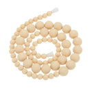 100% Food Grade Teething Teether Necklace Soft Beads for Chew Baby Toddler Nursing Jewelry Toy for Mom to Wear BPA Free