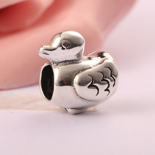 Romacci S925 Sterling Silver Cute Owl Animal Charm European Fashion Bead for 3mm Snake Chain Bracelet Bangle Necklace DIY Women Jewelry Accessory