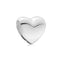 Romacci S925 Sterling Silver Heart Dangle Pendant Bead European Charm for 3mm Snake Chain Bracelet Bangle Necklace DIY Fine Women Jewelry Accessory