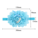 13 Pcs Lovely Baby Girls Rose Flower Headband with Double Layers of Beads Photography Hairband Headwear Accessories for Infants