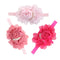 13 Pcs Lovely Baby Girls Rose Flower Headband with Double Layers of Beads Photography Hairband Headwear Accessories for Infants