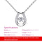 JURE Fashionable S925 Sterling Silver Pendant Rotatable Zirconia Sparkle Pendant Necklace 18 Inch