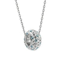 Fashion Unique 925 Sterling Silver Pendant Rhinestone Women's Necklace