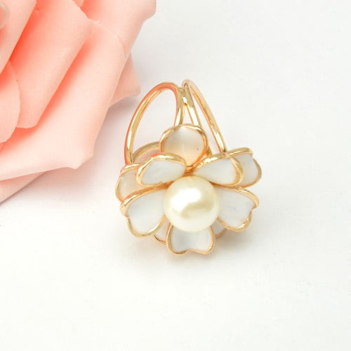 Fashion Metal Zinc Metallic Scarf Shawl Buckle Clip Ring Brooch Jewelry Accessories for Women Gift