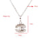 Woman Girl Fashion Gold Plated Rhinestone Crystal Shell Pendant Necklace Clavicle Chain Jewelry for Party Wedding Gift