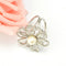 Fashion Zinc Metallic Rhinestone Crystal Scarf Shawl Buckle Brooch Pin Clip Ring for Women Gift