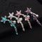 Hot Fashion Sexy Copper Flower Zircon Crystal Rhinestone Navel Belly Button Rings Nail Piercing Body Jewelry for Women Gift