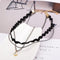 Fashion New Retro Vintage Choker Black Necklace Chain Lady Jewelry Accessory for Women Girls Gift