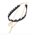 Fashion New Retro Vintage Choker Black Necklace Chain Lady Jewelry Accessory for Women Girls Gift