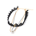 Fashion New Retro Vintage Choker Black Necklace Chain Lady Jewelry Accessory for Women Girls Gift