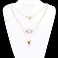 New Fahion Hot Multilayer Gold Plated Statement Necklace Choker Pendant Jewelry for Women Gift Girls