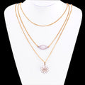 New Fahion Hot Multilayer Gold Plated Statement Necklace Choker Pendant Jewelry for Women Gift Girls