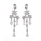 Dazzling Zinc Alloy Rhinestone Crystal Pendant Women's Necklace and Earrings Jewelry Set for Wedding Party