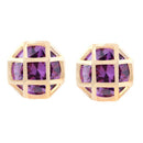 Fashion Charm Zircon Crystal Rhinestone Gold Plated Metal Copper Ear Stud Earring Jewelry for Women