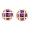 Fashion Charm Zircon Crystal Rhinestone Gold Plated Metal Copper Ear Stud Earring Jewelry for Women