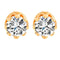 Fashion Charm Zircon Crystal Rhinestone Gold Plated Metal Copper Ear Stud Earring Jewelry for Women