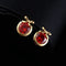 Fashion Charm Zircon Crystal Rhinestone Gold Plated Metal Copper Ear Stud Earring Jewelry for Women