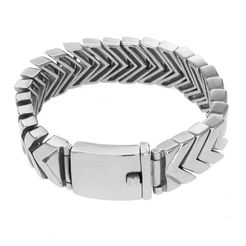 New Fashion Charm Man's Male Stainless Steel Cuff Bangle Bracelet Chain Wristband Jewelry for Band Party