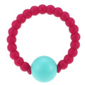 HOT Cute 100% Food Grade Silicone Bracelet Bangles with Round Bell Chewable Beads BPA Free Teethers Nursing Soothing Jewelry Toy for Baby Boys Girls Toddler Gift Mom