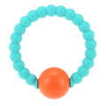 HOT Cute 100% Food Grade Silicone Bracelet Bangles with Round Bell Chewable Beads BPA Free Teethers Nursing Soothing Jewelry Toy for Baby Boys Girls Toddler Gift Mom