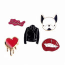 Fashion Cute Lovely Collar Shirt Brooch Badge Set Clip Pin Jewelry Clothes Accessory for Women Gift Decoration Kids