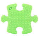 100% Food Grade Silicone Hand Held Irregular Jigsaw Puzzle Autism Awareness Teether Teething Pendant for Necklace Chew Baby Toddler Nursing Jewelry Toy Mom to Wear BPA Free DIY