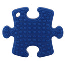 100% Food Grade Silicone Hand Held Irregular Jigsaw Puzzle Autism Awareness Teether Teething Pendant for Necklace Chew Baby Toddler Nursing Jewelry Toy Mom to Wear BPA Free DIY