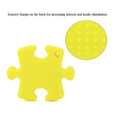 100% Food Grade Silicone Hand Held Irregular Jigsaw Puzzle Autism Awareness Teether Teething Pendant for Necklace Chew Baby Toddler Nursing Jewelry Toy Mom to Wear BPA Free DIY