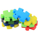 100% Food Grade Silicone Hand Held Irregular Jigsaw Puzzle Autism Awareness Teether Teething Pendant for Necklace Chew Baby Toddler Nursing Jewelry Toy Mom to Wear BPA Free DIY