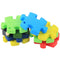 100% Food Grade Silicone Hand Held Irregular Jigsaw Puzzle Autism Awareness Teether Teething Pendant for Necklace Chew Baby Toddler Nursing Jewelry Toy Mom to Wear BPA Free DIY