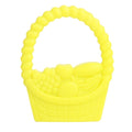 100% Food Grade Silicone Hand Held Chewable Basket Teether Teething Pendant for Necklace Chew Baby Toddler Soothing Nursing Jewelry Toy BPA Free DIY