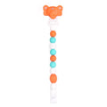 100% Food Grade Cute Colorful Silicone BPA Free Pacifier Clip Holder Chain Soft Beads for Teething Teether Chew Nursing Soothing Jewelry Toy Baby Boys Girls Toddler Gift