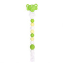 100% Food Grade Cute Colorful Silicone BPA Free Pacifier Clip Holder Chain Soft Beads for Teething Teether Chew Nursing Soothing Jewelry Toy Baby Boys Girls Toddler Gift