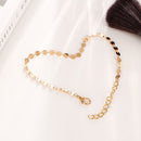 New Fashion Jewelry Personality Simple Design Retro Alloy Bright Sequin Women Bracelet Pendant Chain