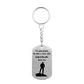 Euramerican Retro Shield Necklace Stainless Steel Army Card Pendant Key Chain Key Ring for Men Jewelry