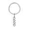 Euramerican Retro Small Round Stainless Steel Pendant Necklace Key Chain Key Ring for Women Jewelry