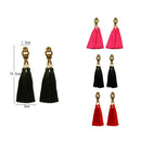 Fashion Popular Retro Bohemian Style Long Tassel Drop Earrings for Women Travel Vintage Jewelry