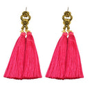 Fashion Popular Retro Bohemian Style Long Tassel Drop Earrings for Women Travel Vintage Jewelry