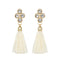 Women Fashion Rhinestones Wool Rope Tassels Earring Gorgeous Jewelry Retro Drop Earring